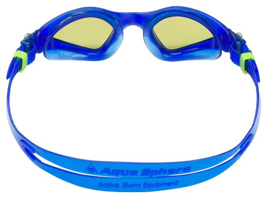 Lunettes de bain Aquasphere Kayenne Bleu foncé/Blanc - Verres Polarisé Vert