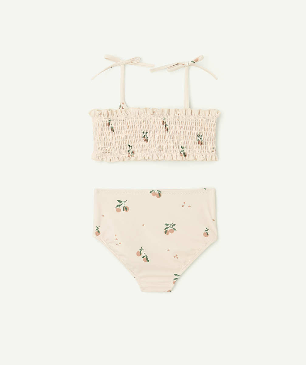 LIEWOODMAILLOT DE BAIN 2 PIÈCES ÉCRU IMPRIMÉ PÊCHES