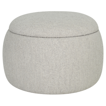 KARWEI poef Lou beige stof met opbergruimte