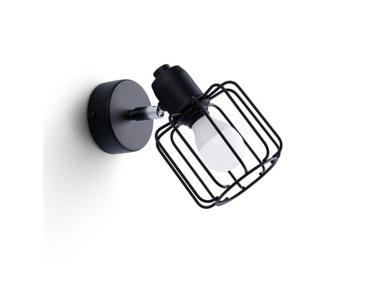 SOLLUX LIGHTING - Applique beluci 1 noir