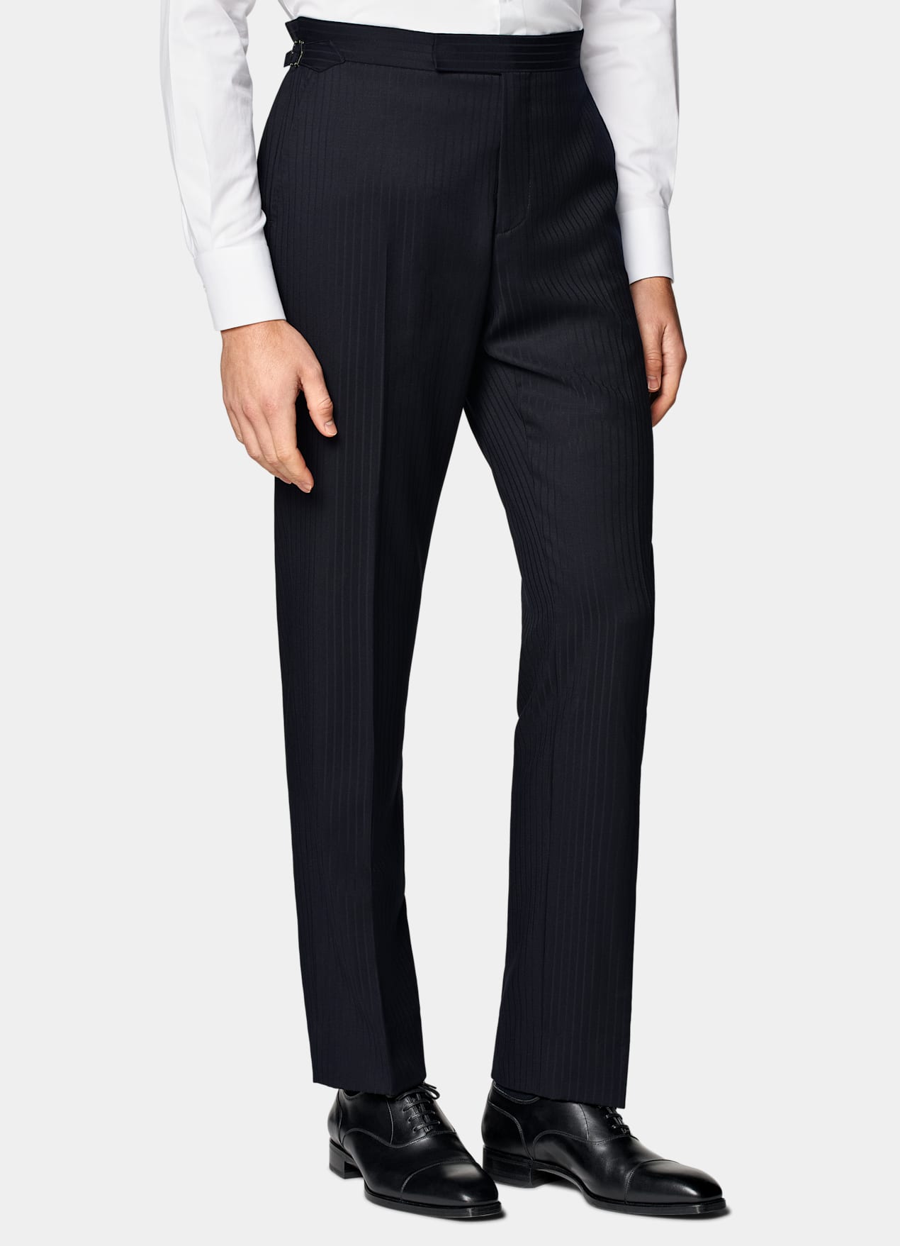 Costume Roma coupe Relaxed bleu marine à rayures