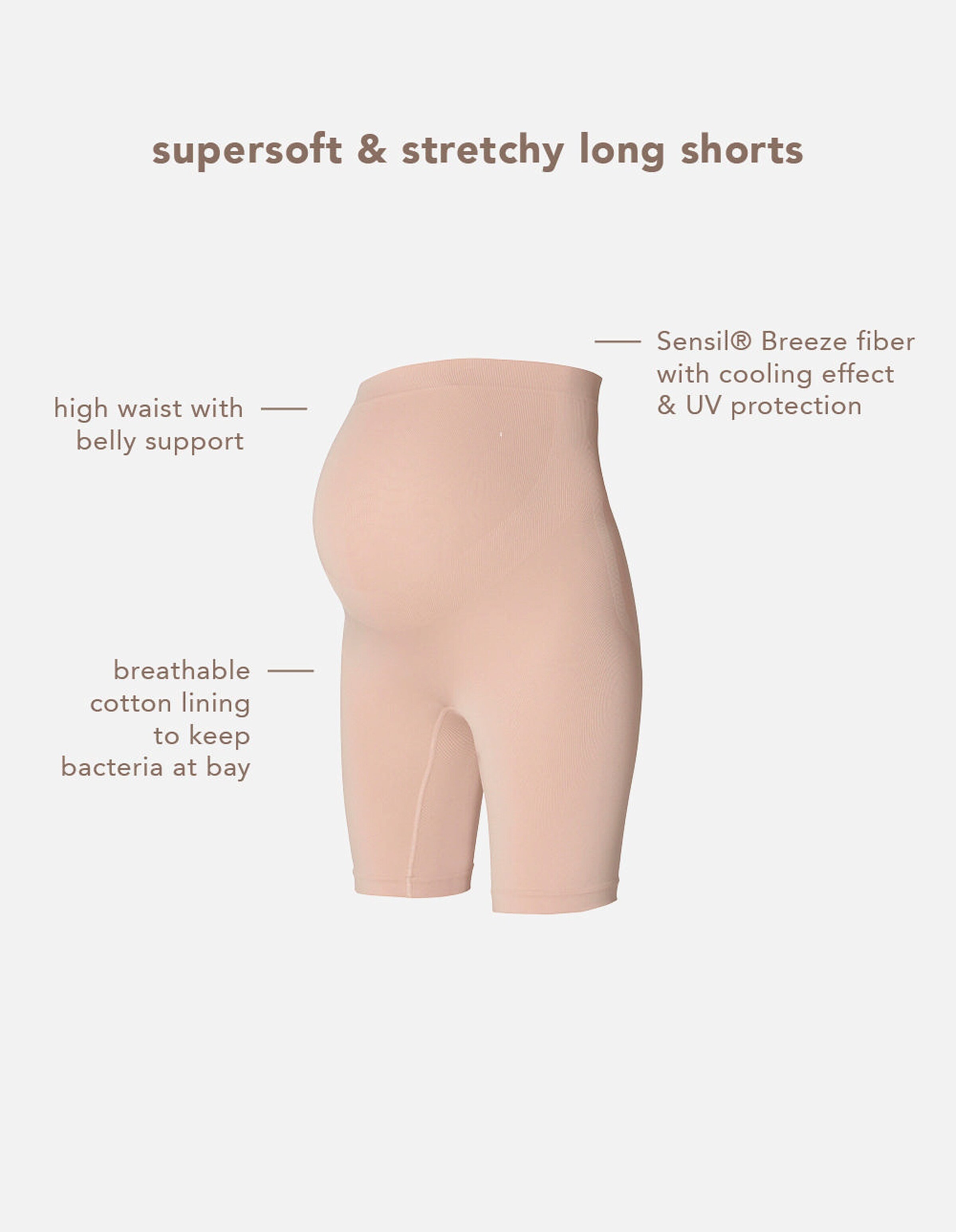 Noppies Nahtloser Short Niru Sensil® Breeze Moonlight