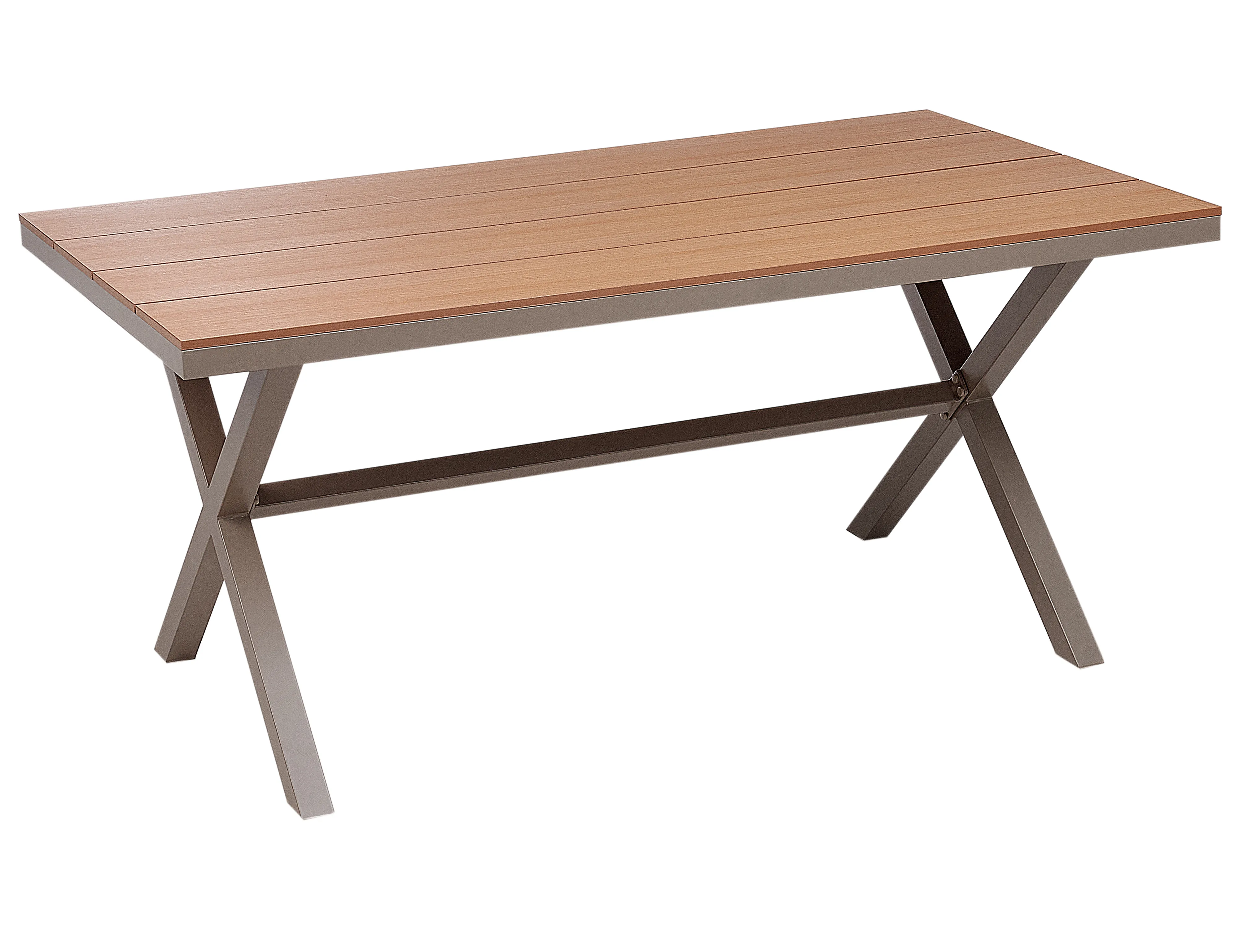 Tuin eettafel TIANO 160 cm 90 cm Metaal Taupe