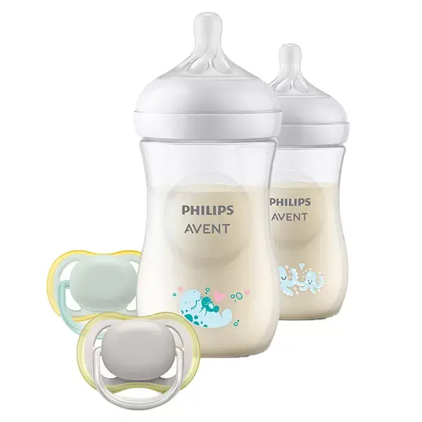 Avent Coffret Natural Response 2 Biberons Décors