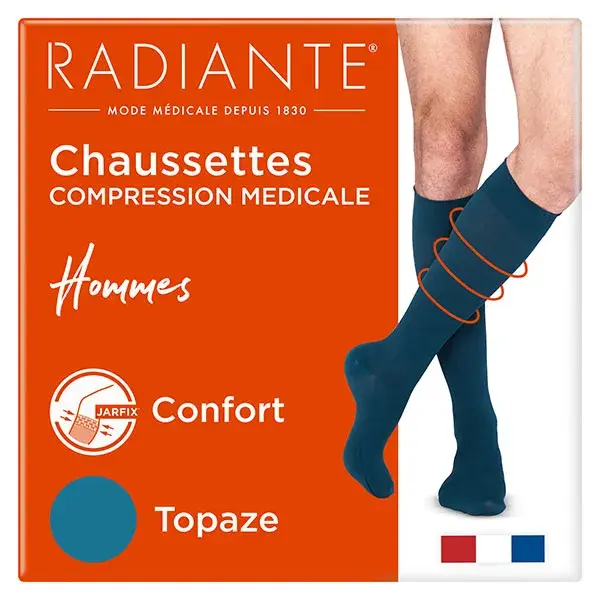 Meias de compressão opacas RADIANTE Topaz Styl'Coton Fine Tamanho 3 Classe 2