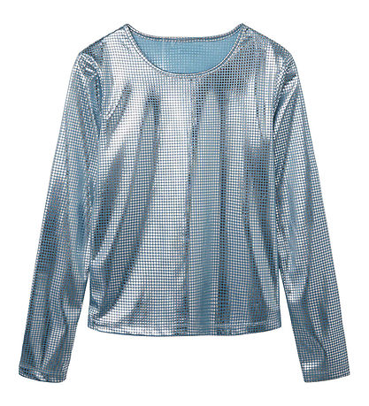LMTD Bluse - Kurz geschnitten - NlfNirror - Delphinium Blue