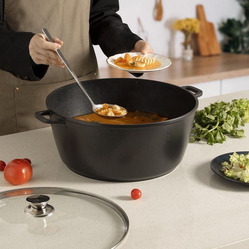 Royal Swiss - Braadpannen Inductie - 3-delige Pannenset - Zwart - Bakpan XXL 36/40/44 cm