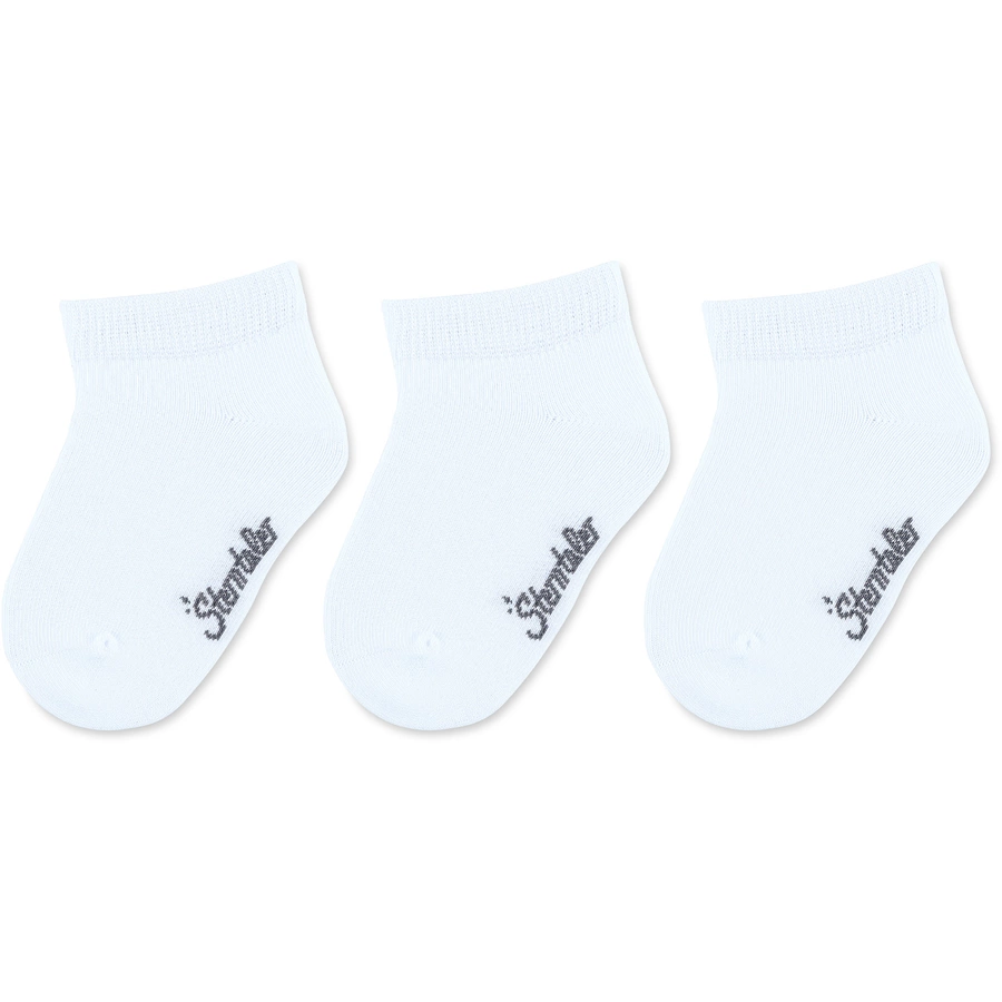 Sterntaler Sneaker-Söckchen 3er-Pack  weiß
