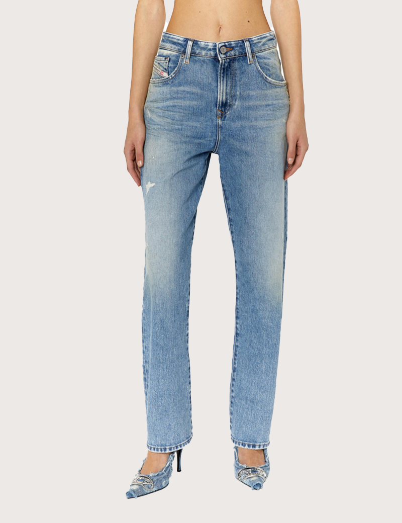 DIESEL JEAN FEMME LOOSE REGGY 7R4 BLEU DÉLAVÉ