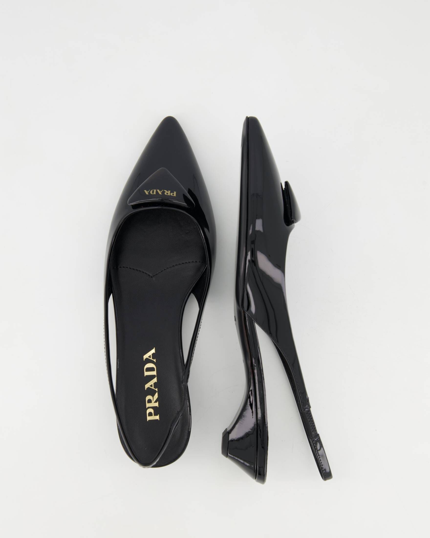 Prada| Damen Slingback-Pumps aus Lackleder