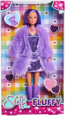 Steffi Love Fluffy Dukke med Lilla Jakke