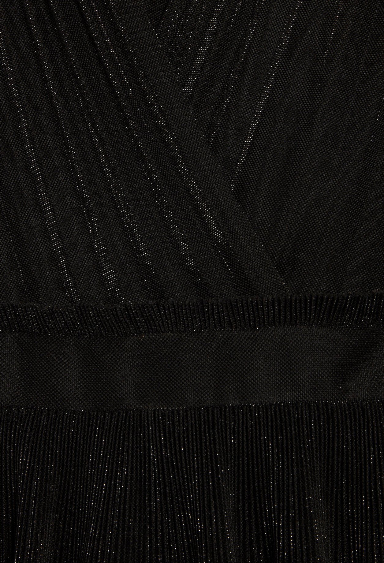 Robe courte plissee noire