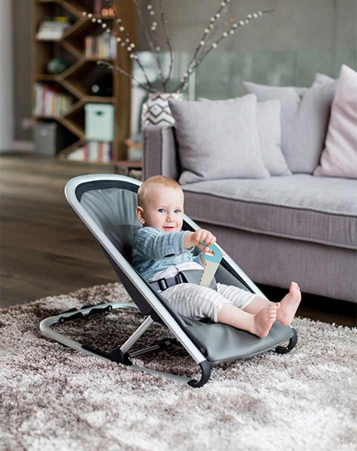 Babywippe BOUNCER in dunkelgrau