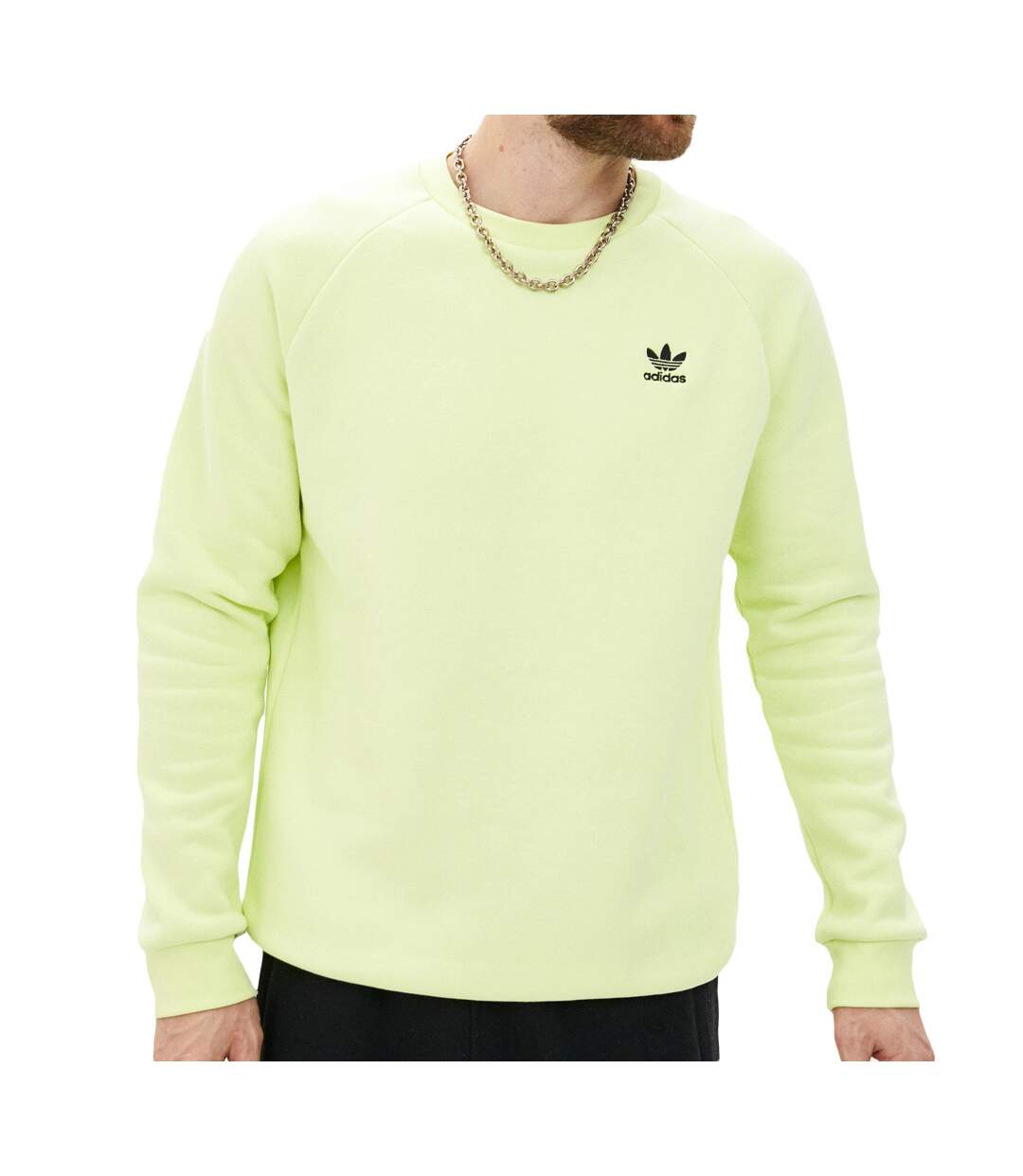 Sweat Vert Homme Adidas Essential