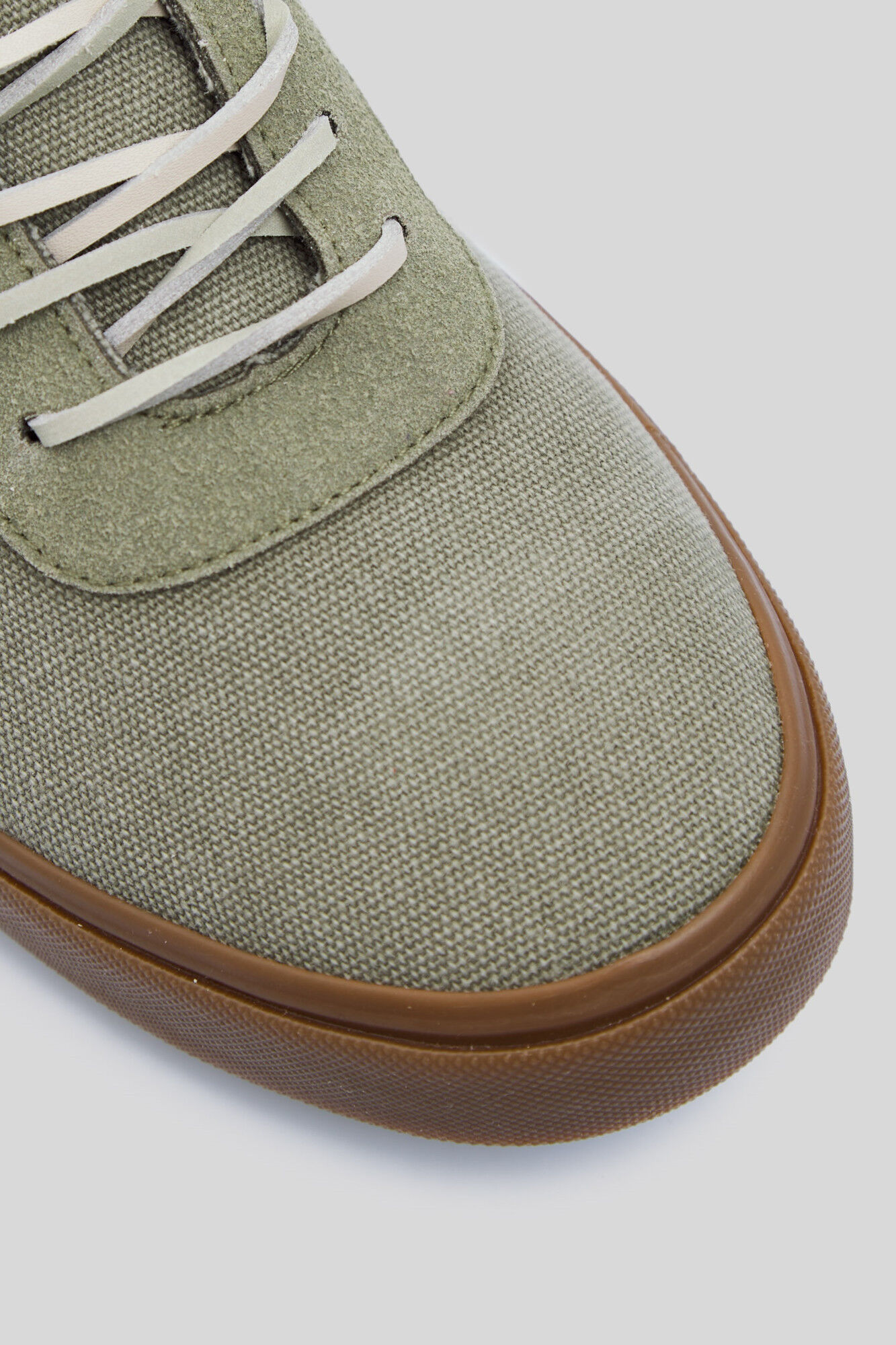 Sapato casual de camurça verde - Cáqui