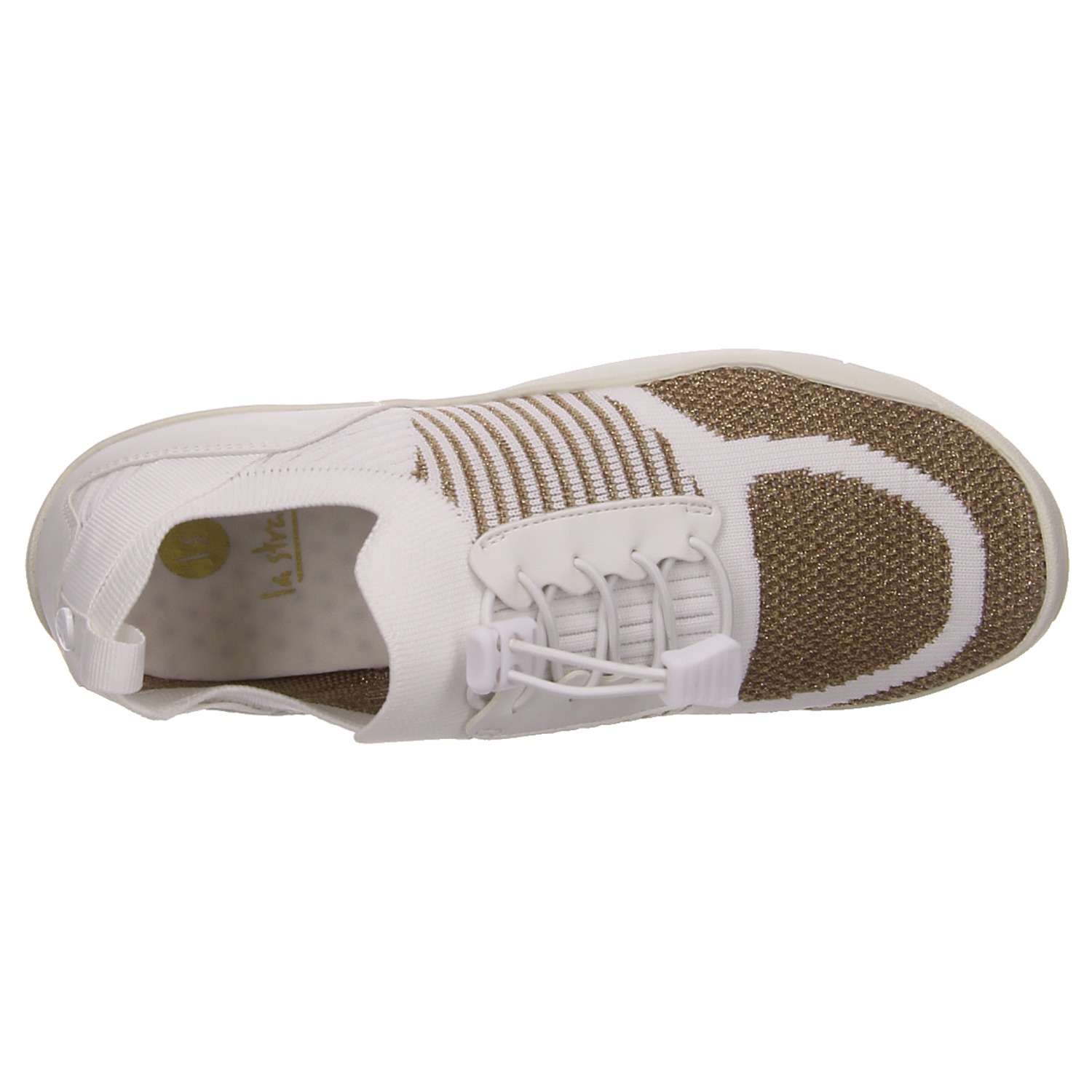 La Strada Barfußschuh gold weiss/weiss kombi