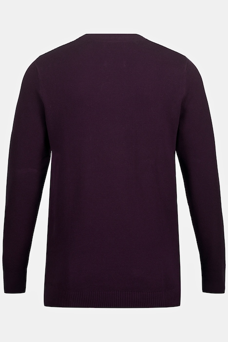Pullover, Cashmere-Touch, TwoTone, Strickmuster, Rundhals