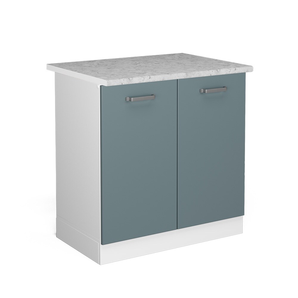 Vicco Spülenunterschrank Küchenschrank R-Line Solid Weiß Blau Grau 80 cm modern Arbeitsplatte