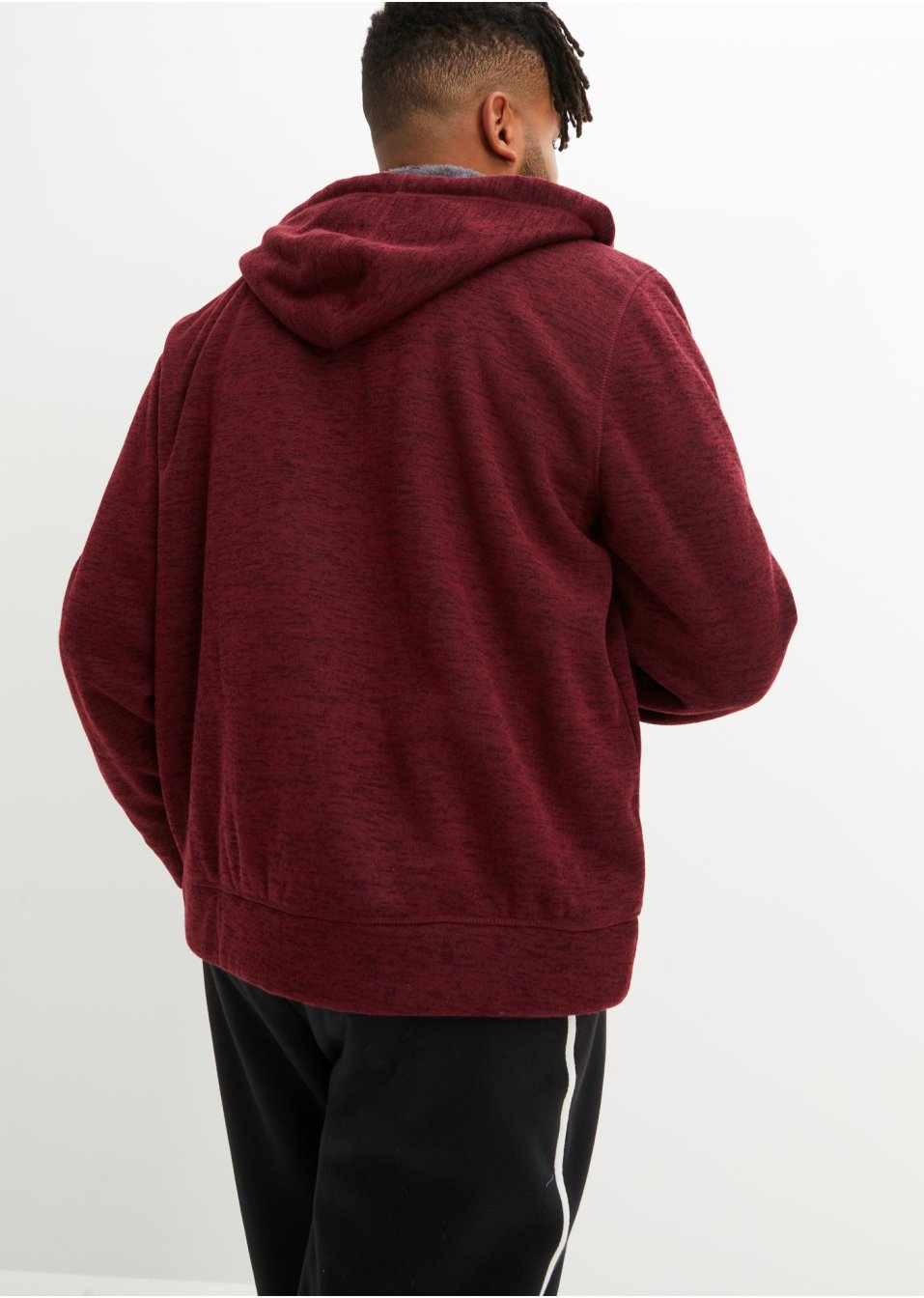 Veste sweat à capuche avec doublure peluche