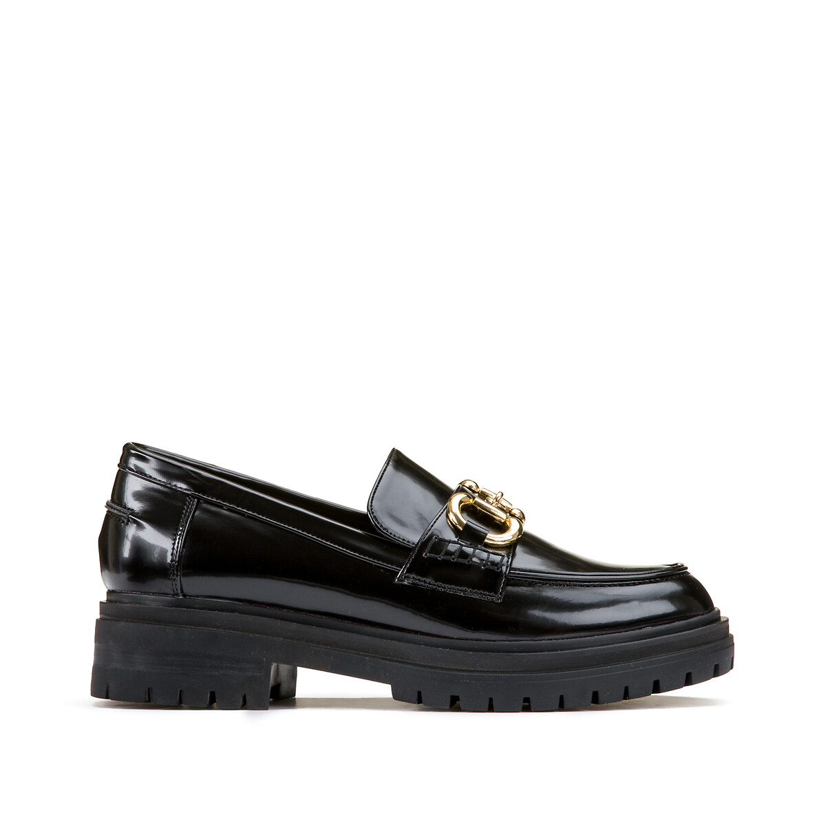 COLEÇÕES LA REDOUTE PLUS<br>Mocassins com detalhes em relevo e sola ranhurada