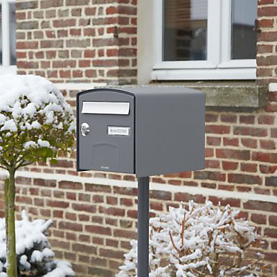 Boîte aux lettres 2 portes Decayeux Dôme Gris anthracite Ral 7016