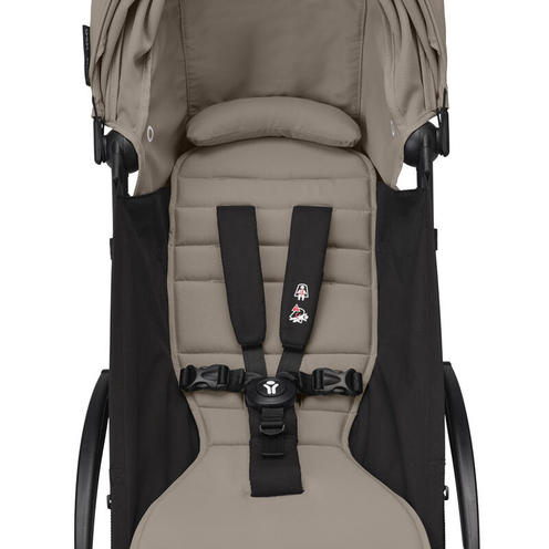 Poussette YOYO3 Pack 6+ Taupe / Cadre Noir - STOKKE