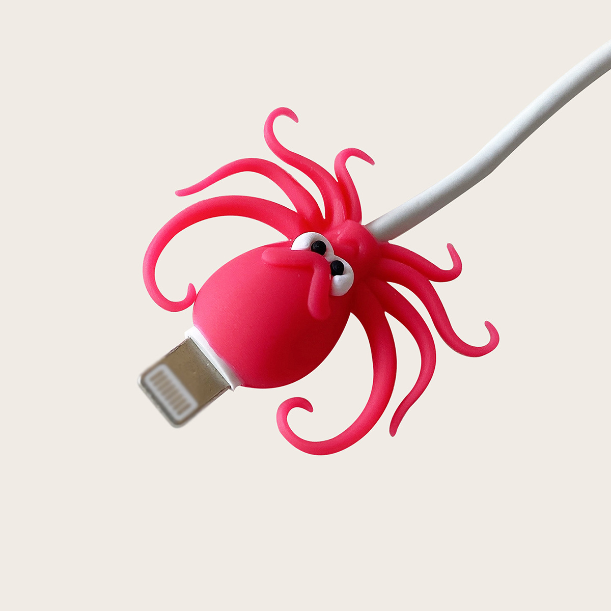 (5er Set) USB C / Lightning Kabel Bruchschutz / Halter / Kabelbeisser Meerestiere - Design 1