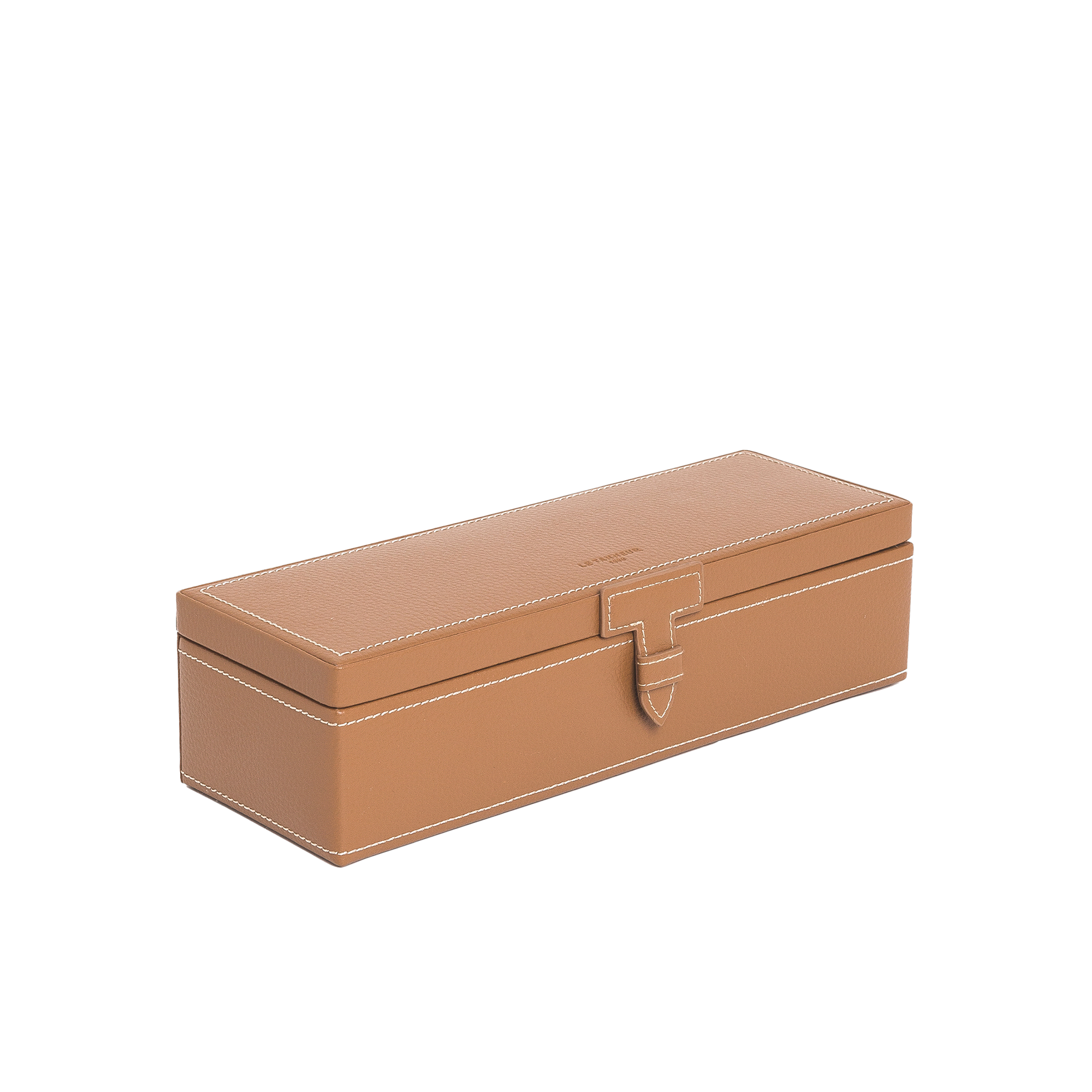 Coffret montres en cuir recyclé | Beige
