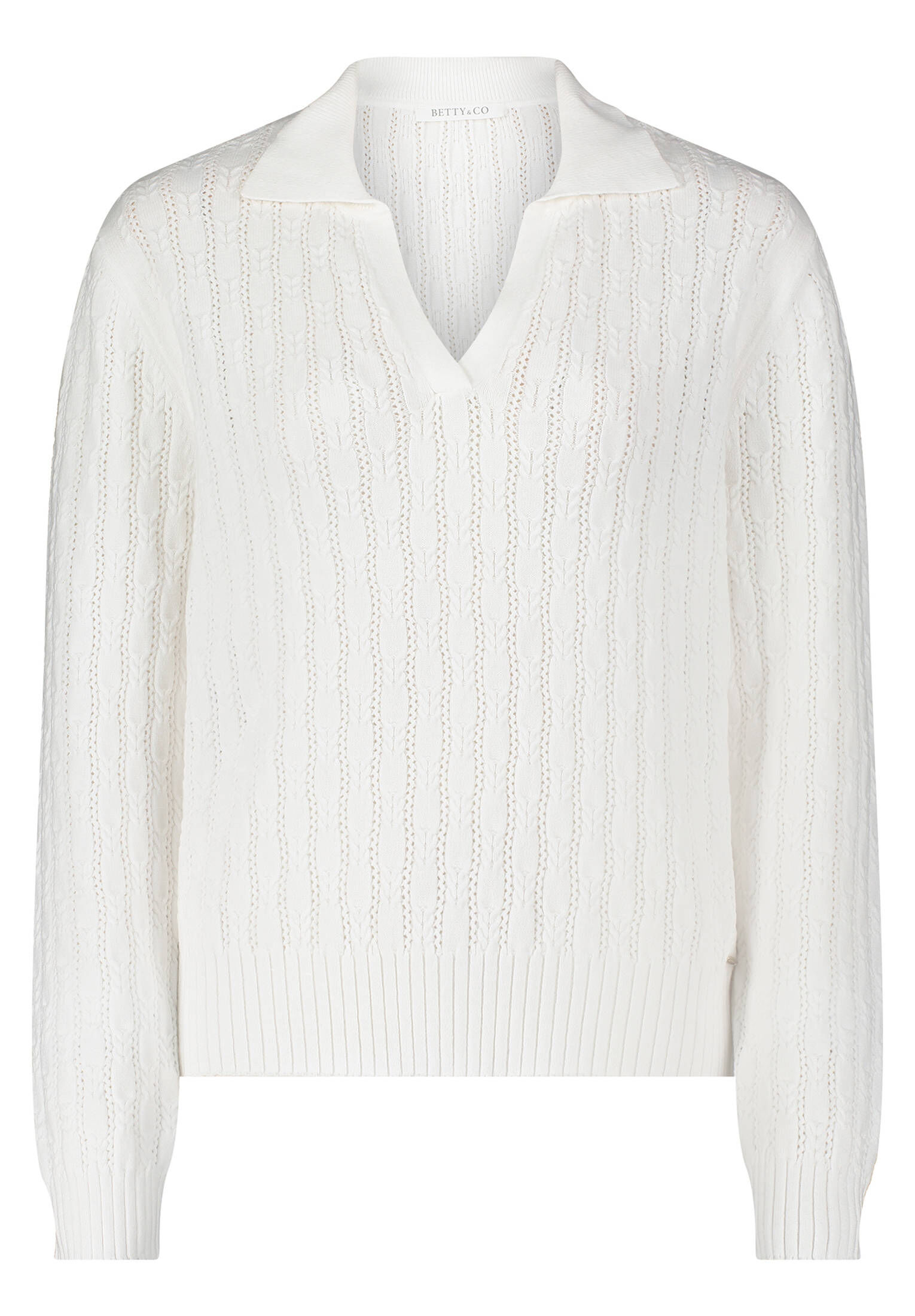 Betty & Co| Damen Strickpullover mit Kragen