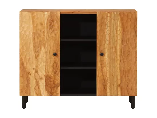 Armoire latérale 90x33x75 cm bois massif d'acacia