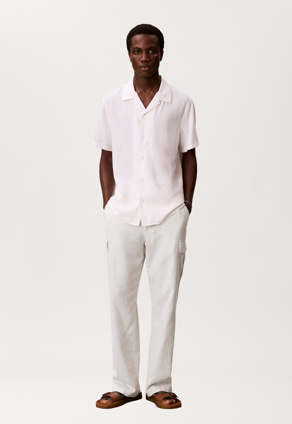 Calvin Klein Relaxed Straight Linnen Cargo
