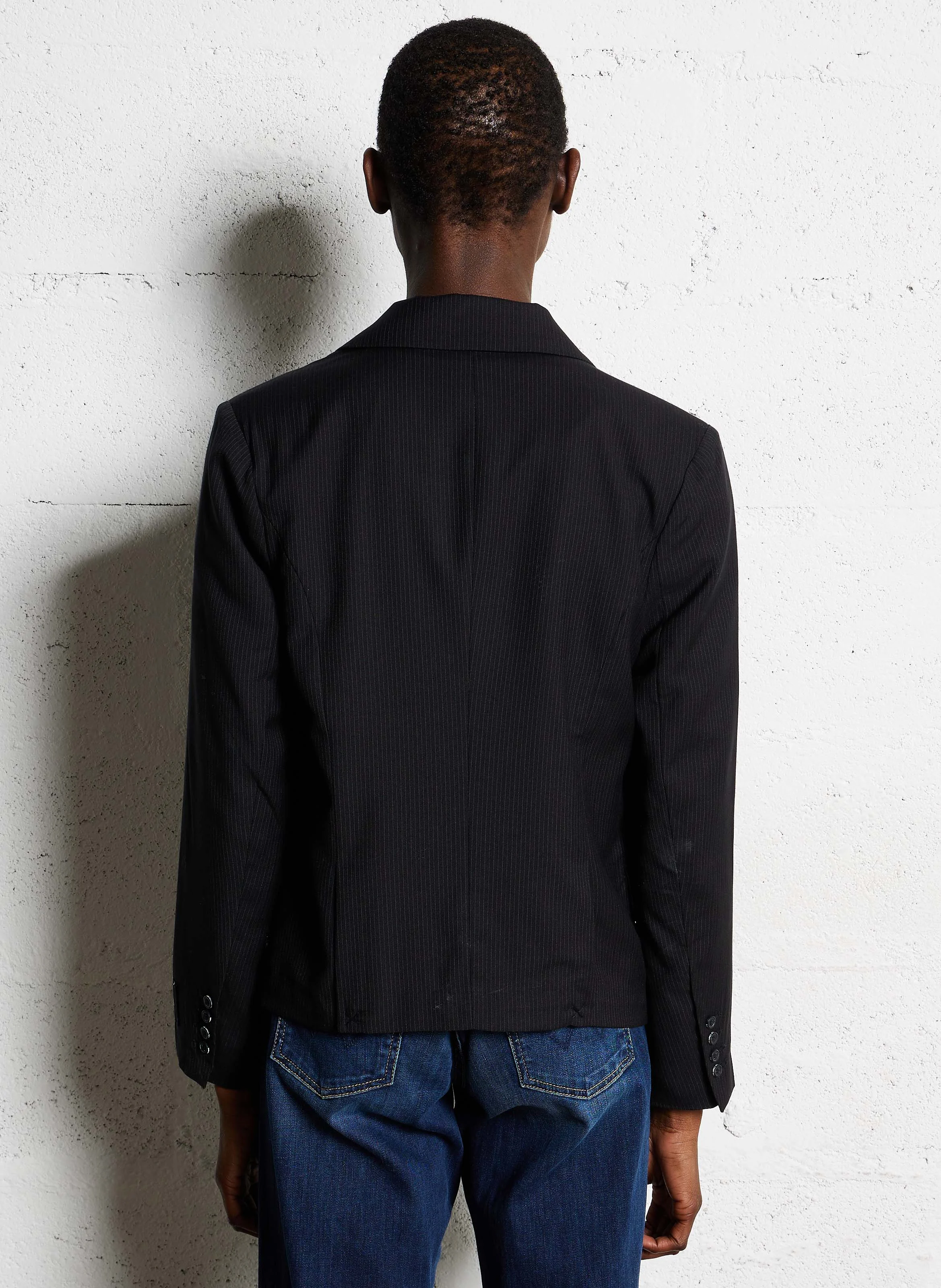 EVERA - Veste de tailleur rayé| Noir