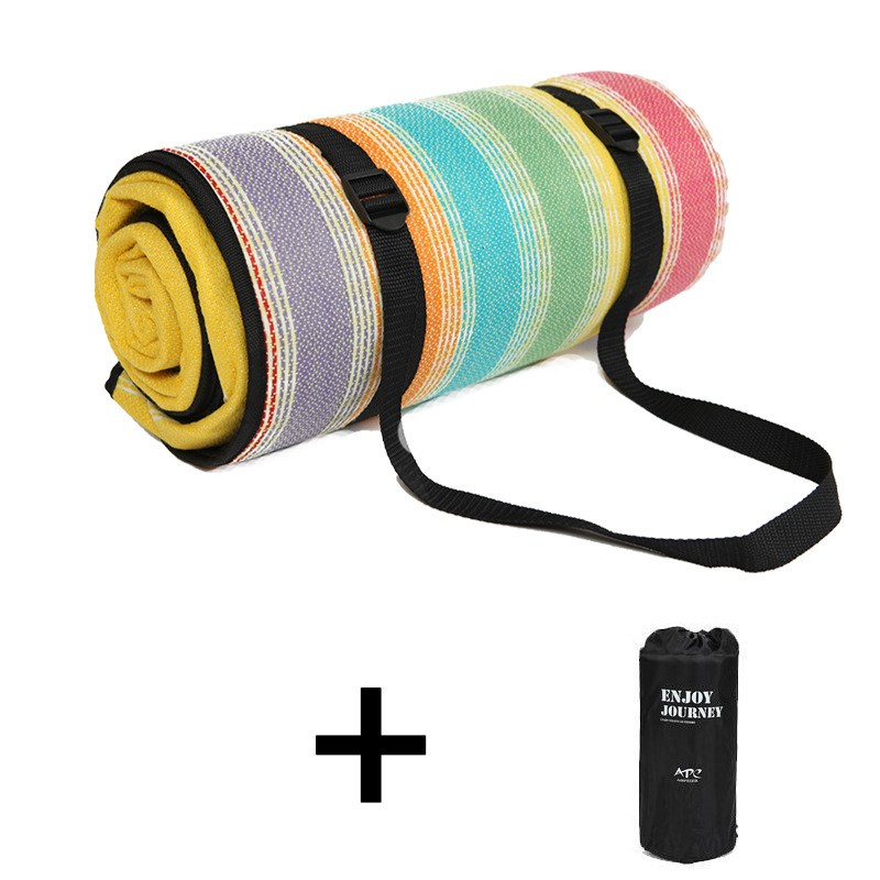 (200x300cm) 6mm Dicke Picknick Decke Outdoor Matte Gestreift - Bunt