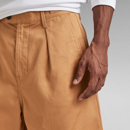 G-Star Raw - D21458 C962 WORKER CHINO SHORT-3886 CHIPMUNK Beige