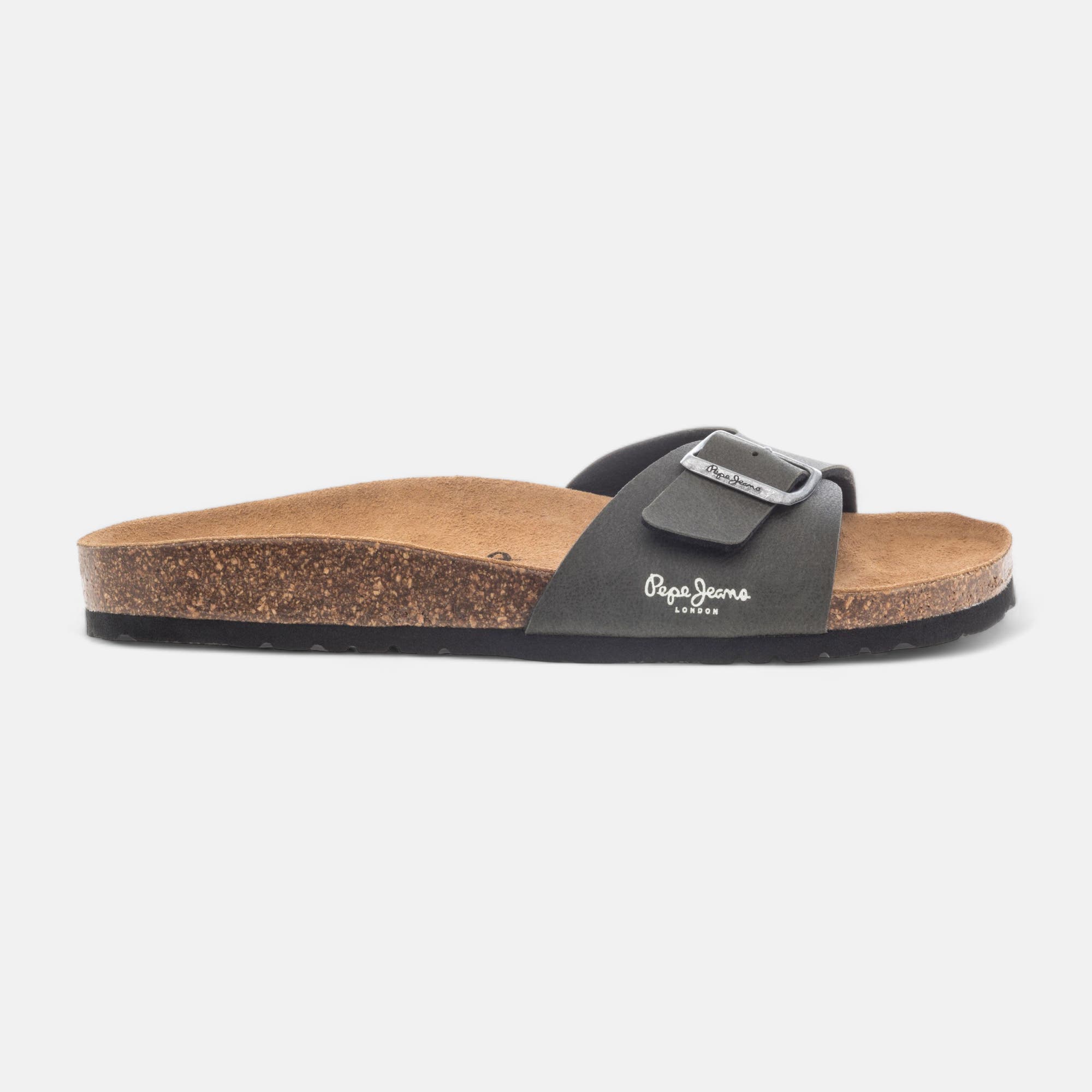 Mules semelle liège Homme kaki