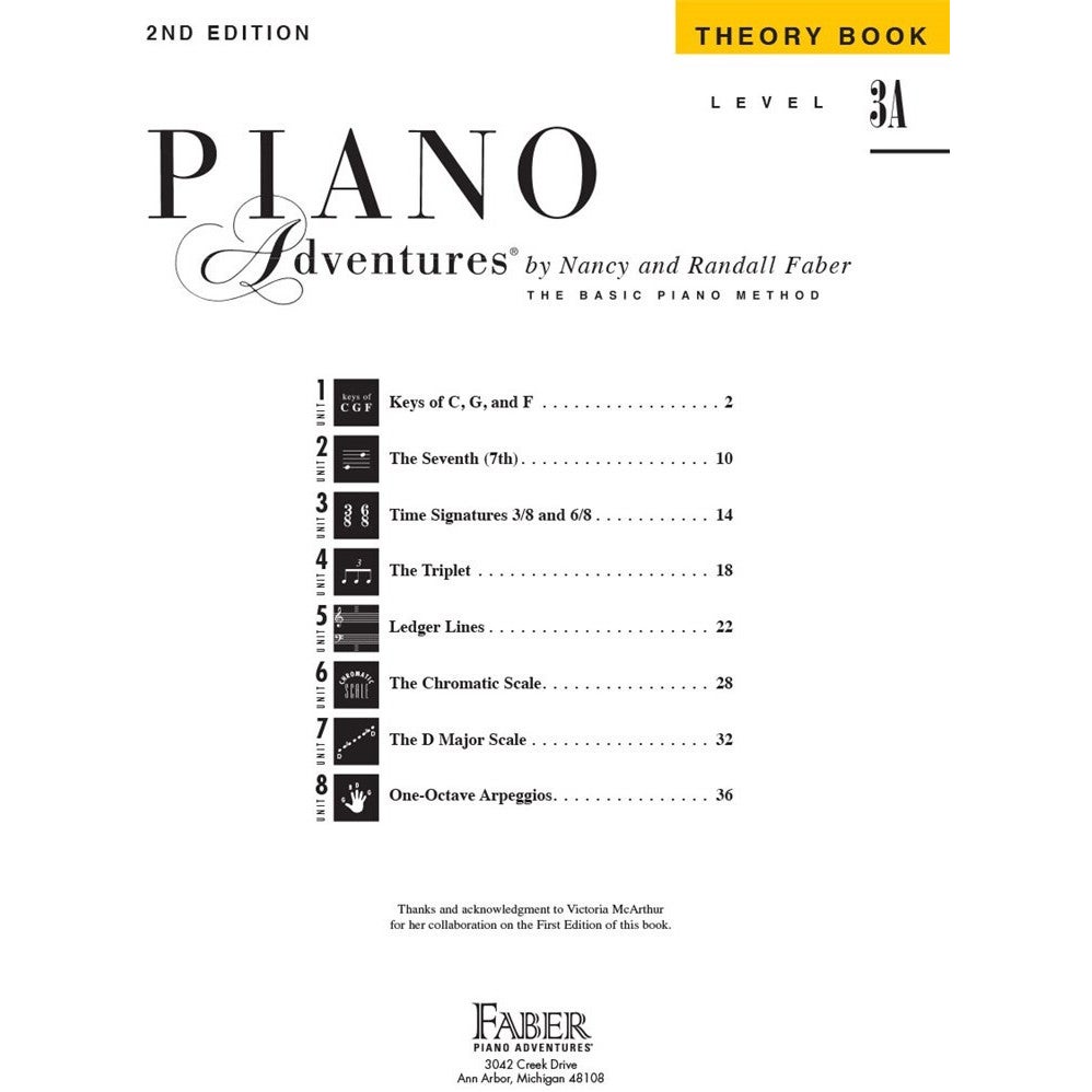 Hal Leonard Piano Adventures Theory Book Level 3A 2nd Edition pianoboek