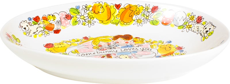 Blond Amsterdam schaal Easter pasen somebunny 28,5 x 19,5 x 4 cm