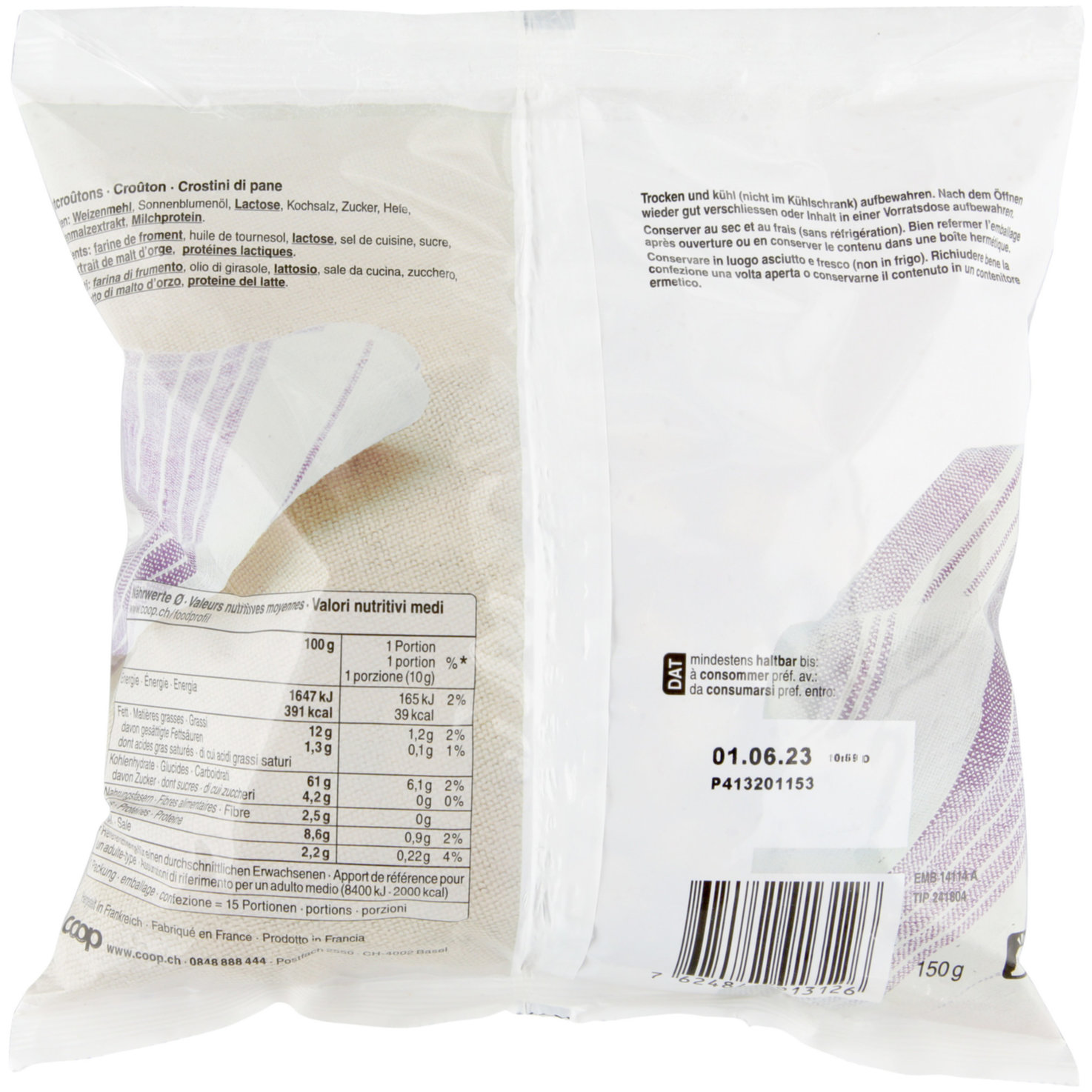 Prix Garantie Croutons