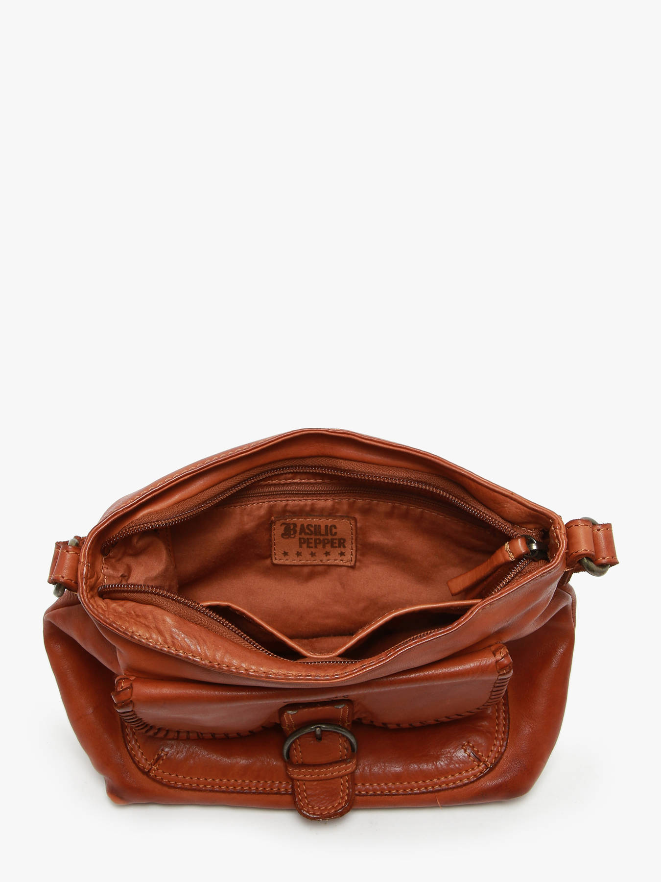 Sac bandoulire Utility cuir BASILIC PEPPER