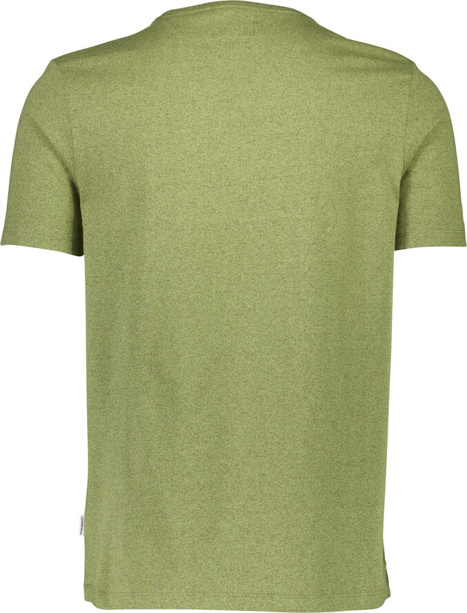 Lindbergh Mouliné o-neck tee S/S True army mix