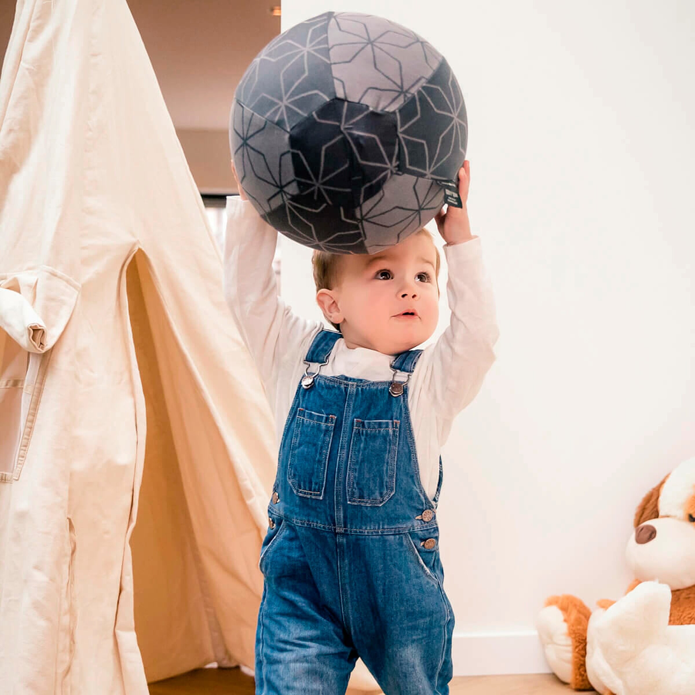 HOPPEDIZ® Kinderball Luftballon-Hülle Malmö rose