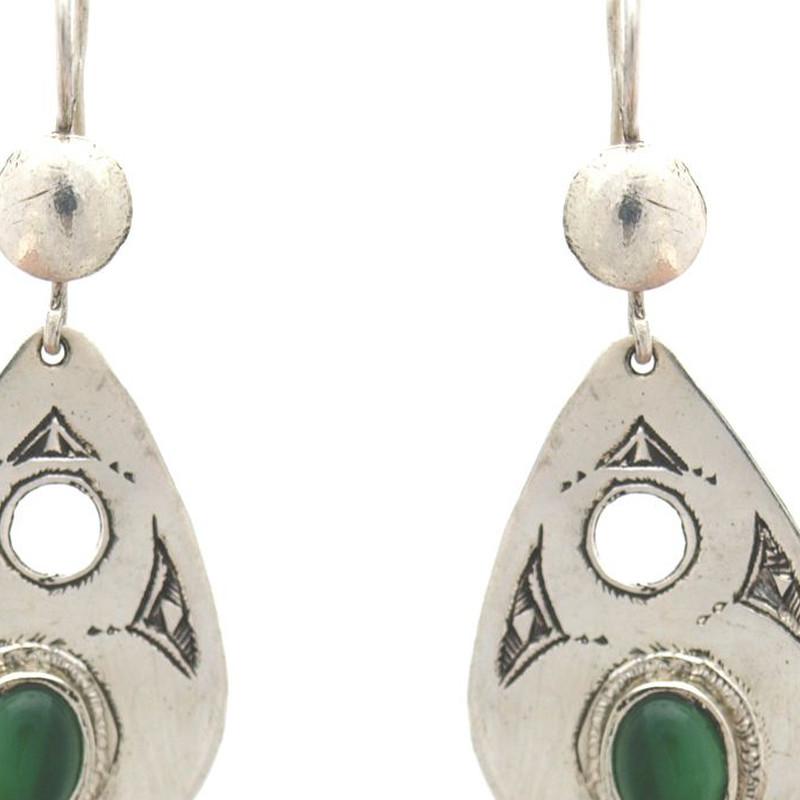 Boucle d'oreille touareg goutte