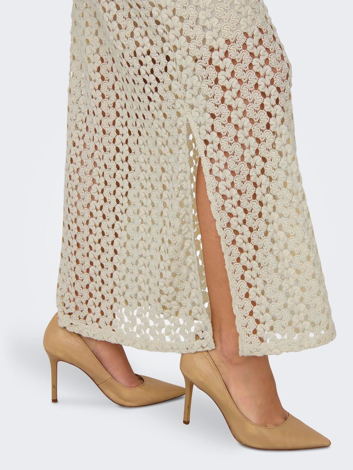 ONLLION Langes Kleid Ecru