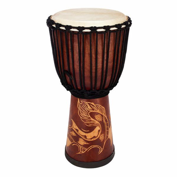 Terre Djembe Carved Dragon 60cm