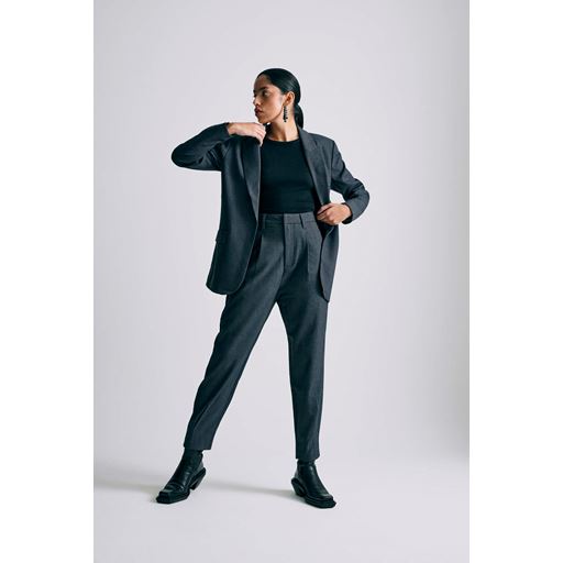 Copenhagen Muse Tailor Ankel Bukser, Med. Grey Melange, S