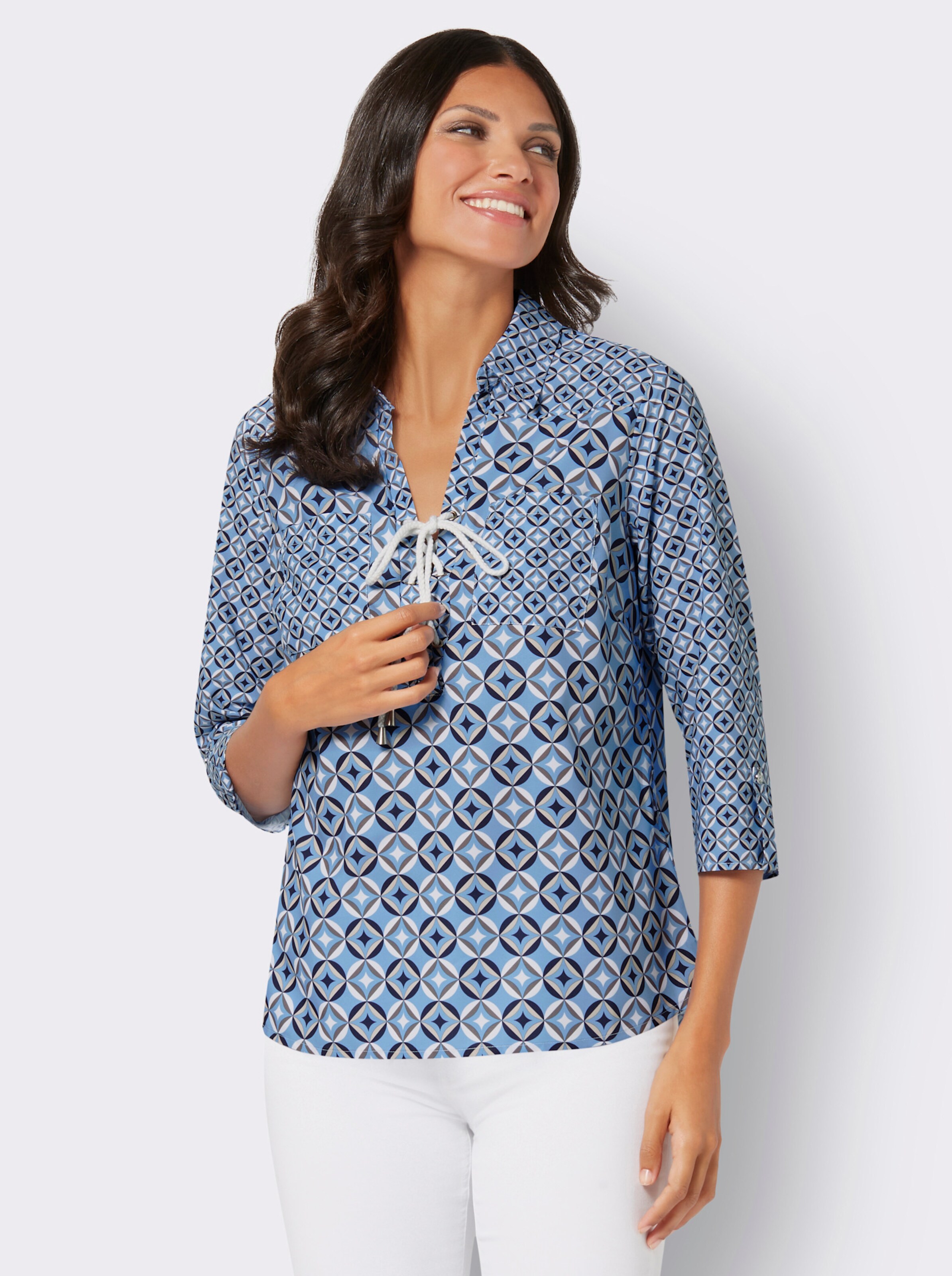 Druckbluse