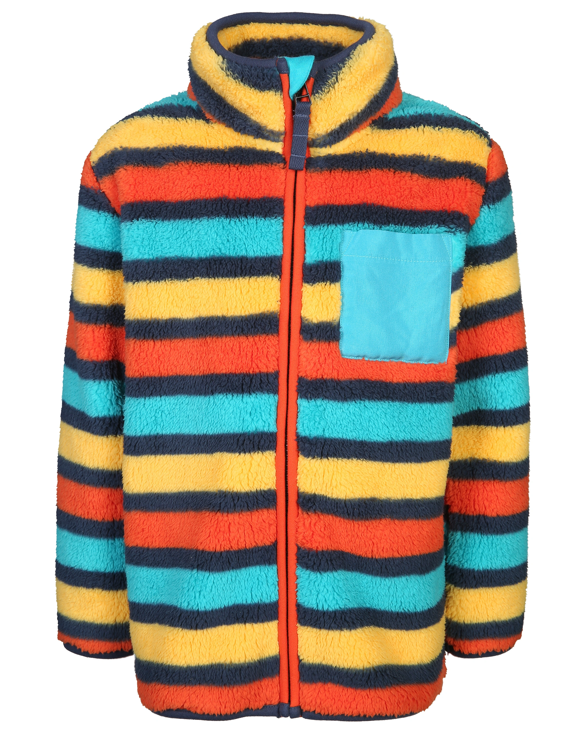 Fleece-Jacke TOASTY TED - RAINBOW in bunt