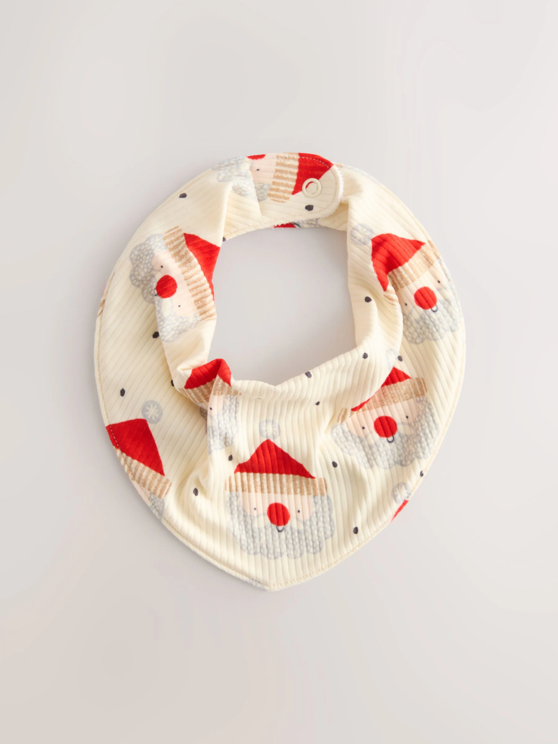 Ecru - Baby kerstslabbetjes 3 stuks