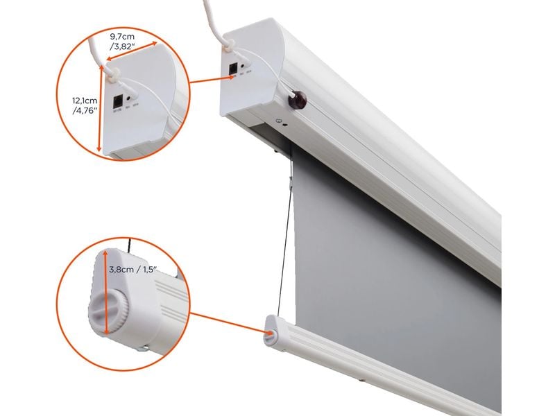 Celexon Tension-Leinwand HomeCinema Dynamic Slate ALR 265x1 HomeCinema Hochkontrastleinwand Tension 265 x 149 cm 120