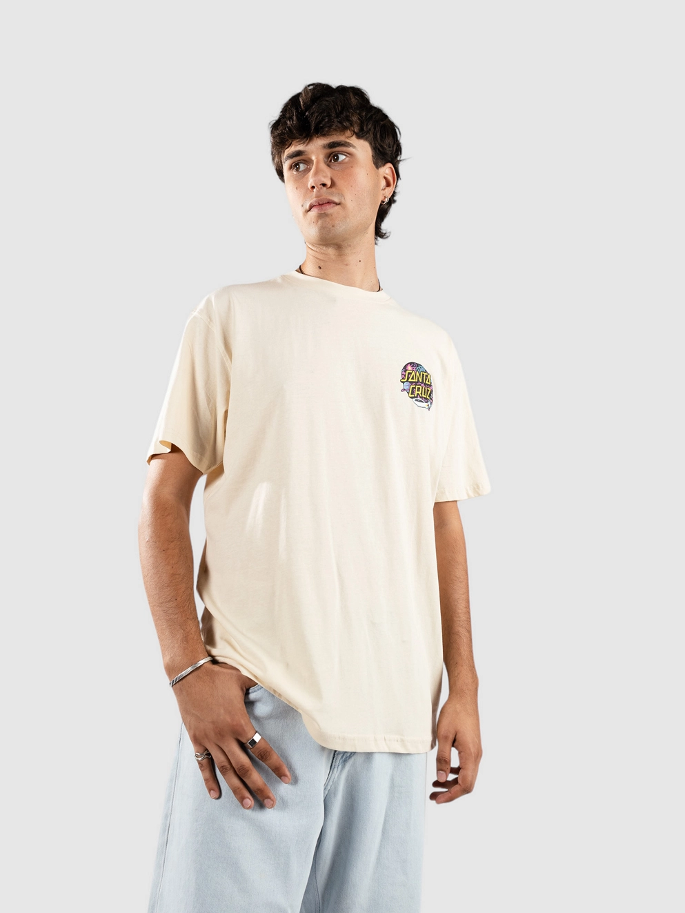 Santa Cruz Space Dot T-Shirt chalk